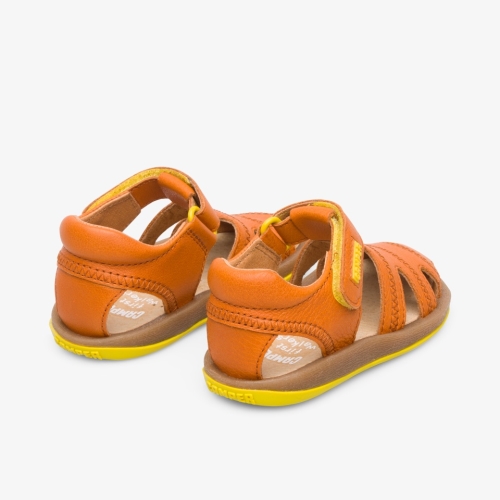 Camper Bicho Kids Summer Sandals US-29335 Dark Orange Online Clearance